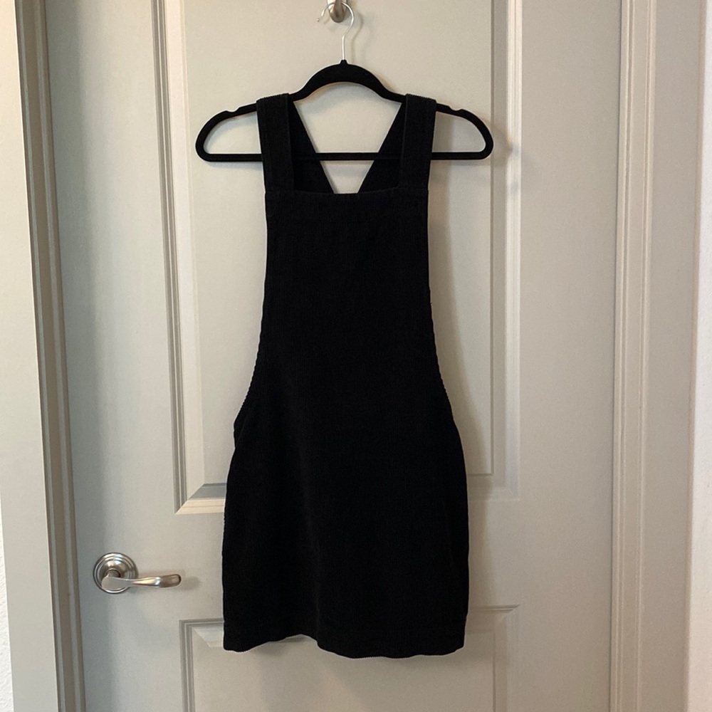 Black corduroy dress from BDG